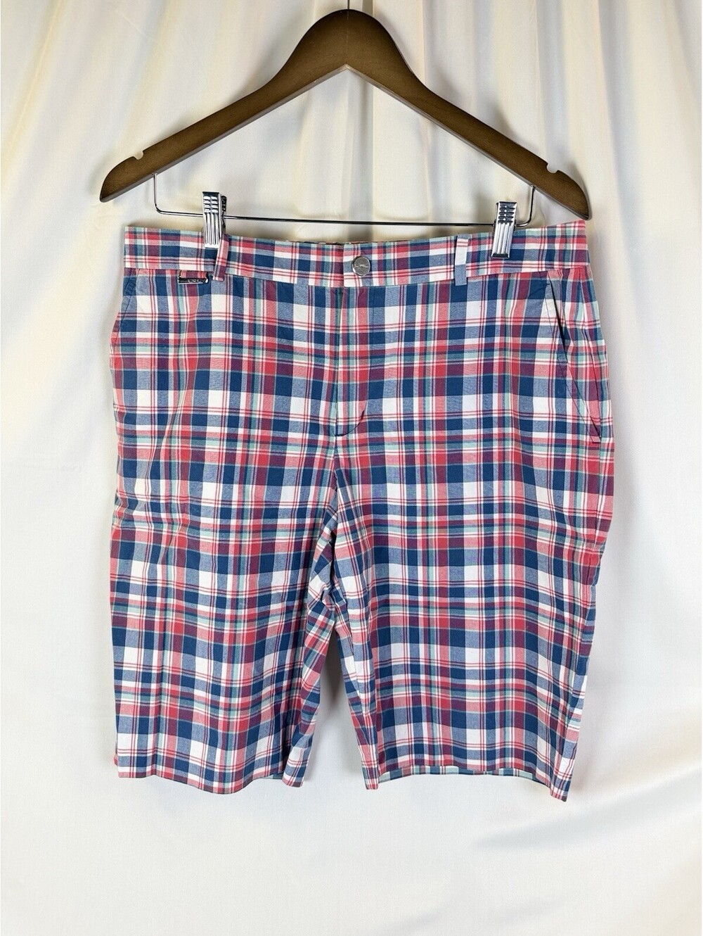 Lauren Ralph Lauren-Lauren Active. Red White & Blue Plaid.  Size 12 NWOT